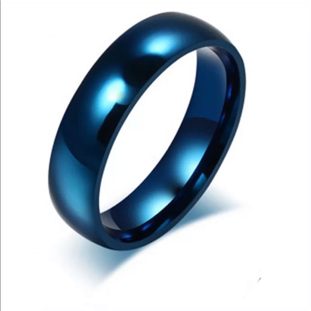 New Turquoise Stainless Steel-Ring / Band - Picture 2 of 2